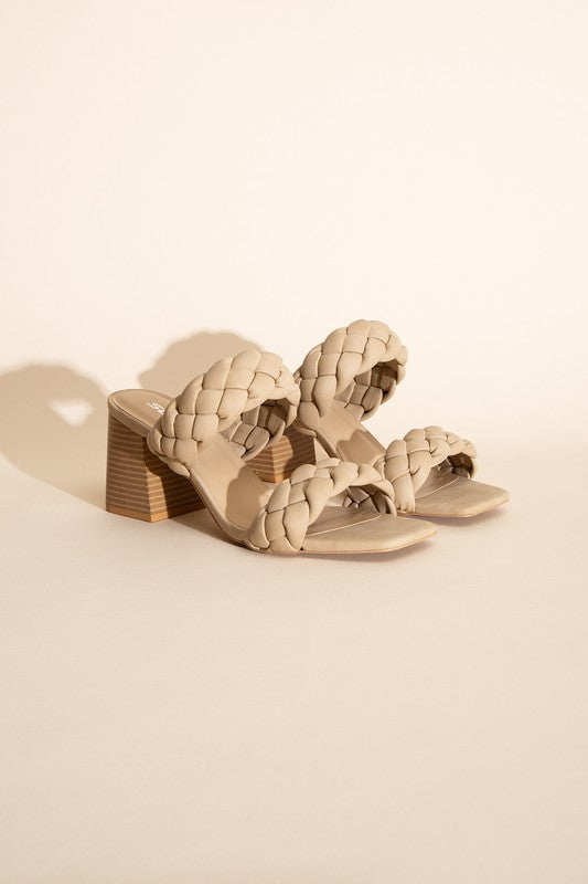 Buggy Braided Stras Mule Sandals