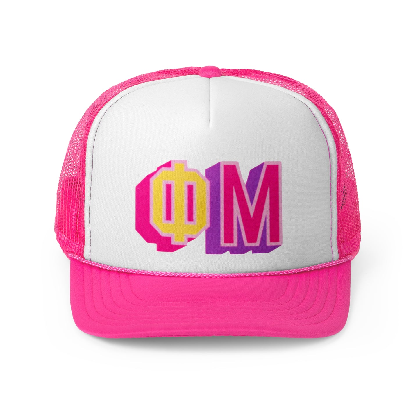 PHI MU PINK Trucker Cap