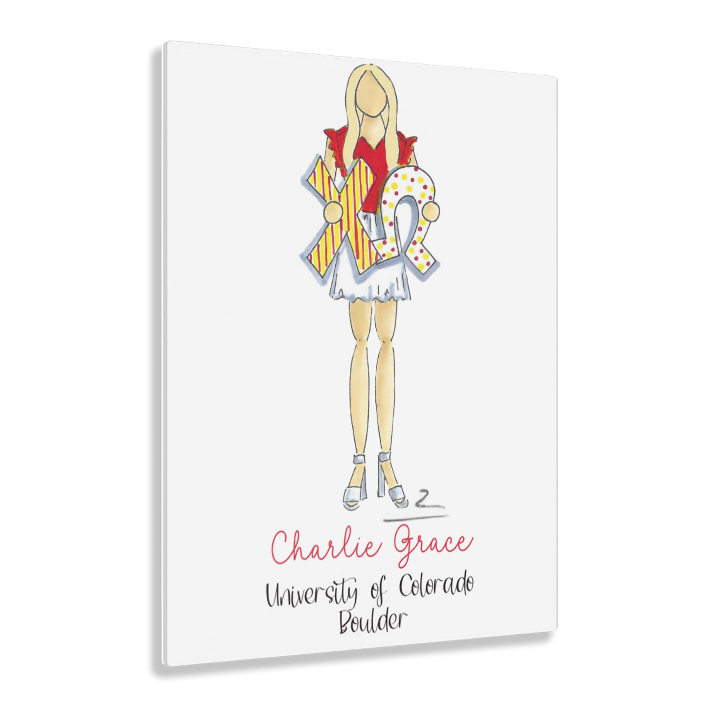 Chi Omega Sorority Girl Acrylic Prints