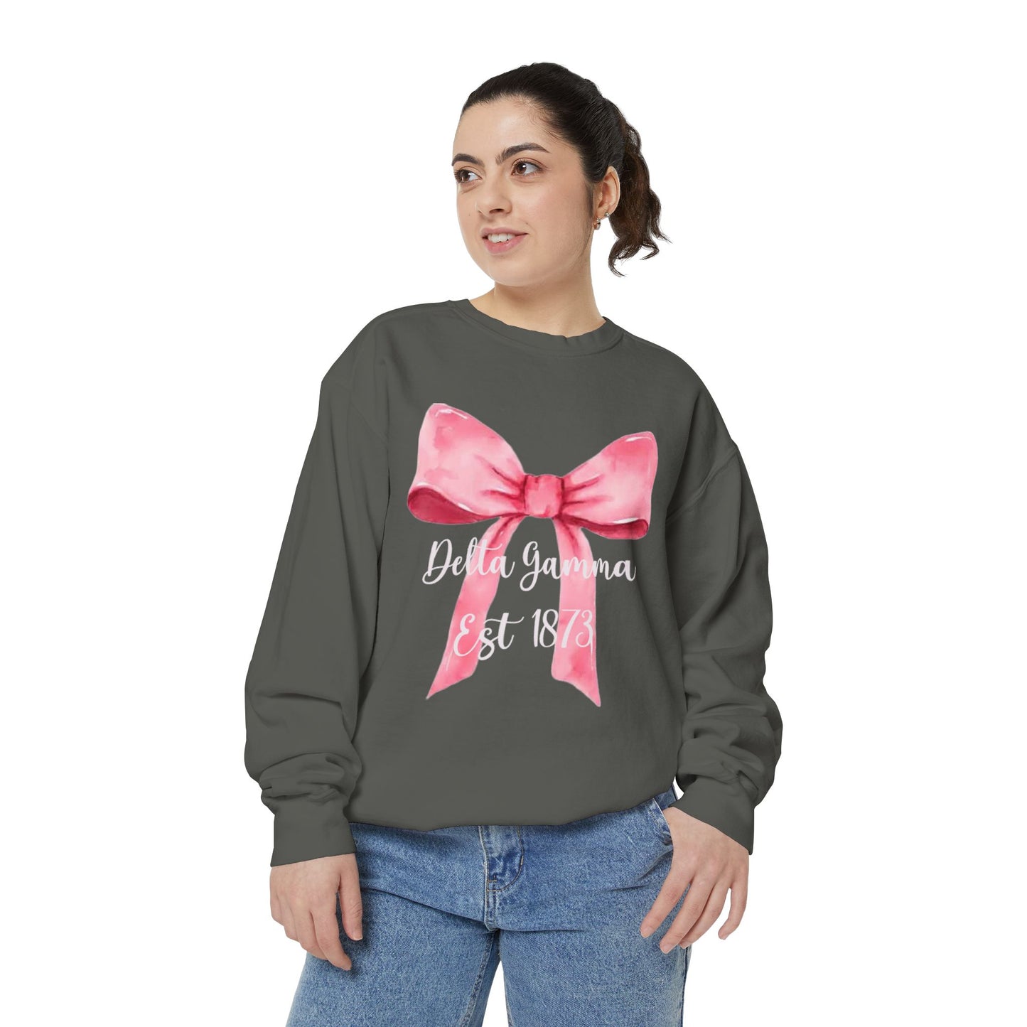 Delta Gamma Bow Sweatshirt