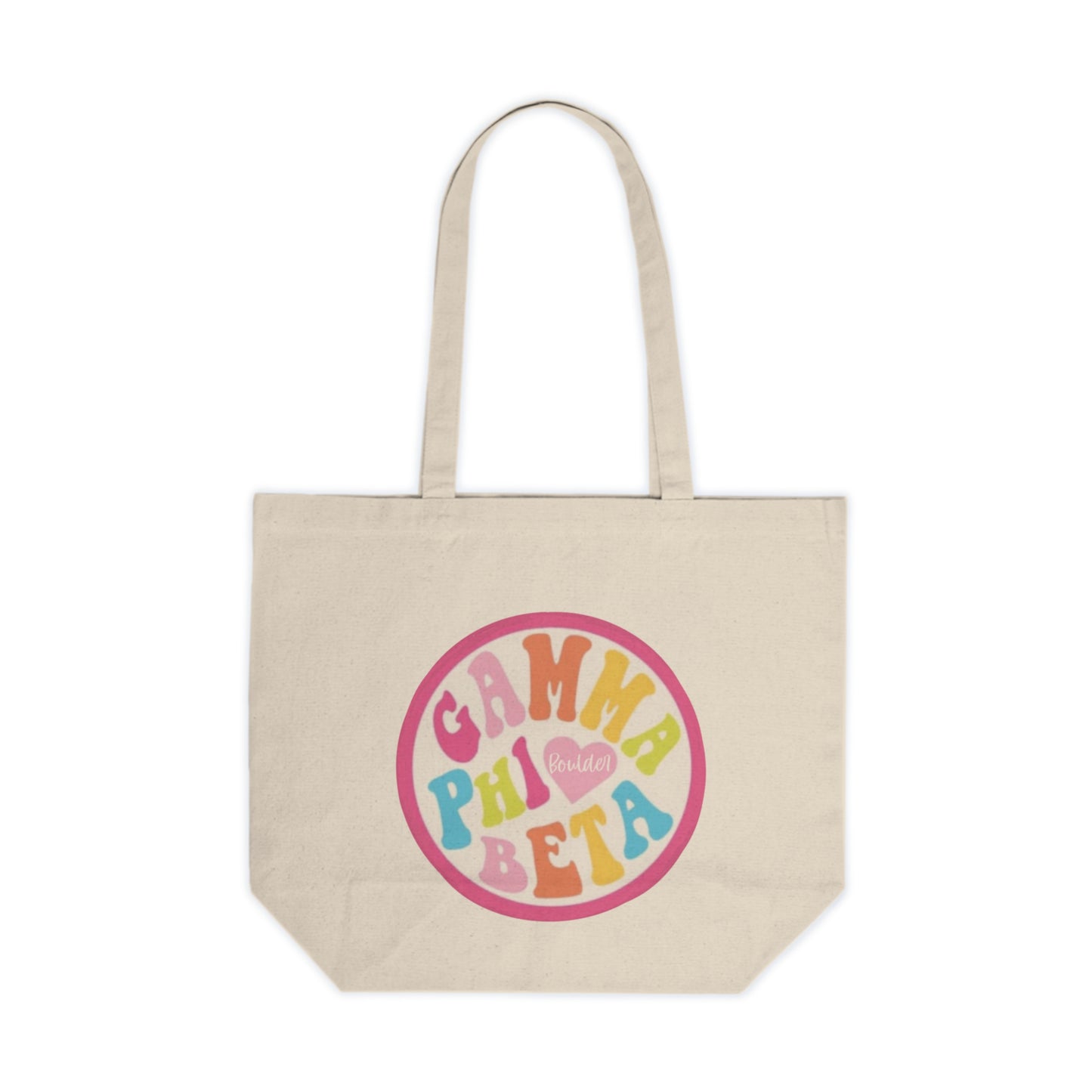 Gamma Phi Beta Canvas Shopping Tote