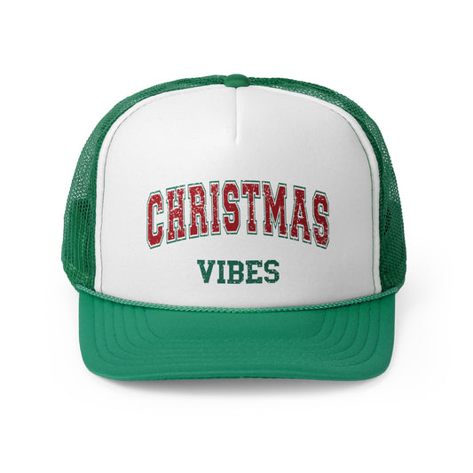 “Christmas Vibes,” Holiday Trucker Cap