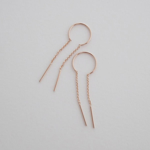 Threader Drop Bar Earrings