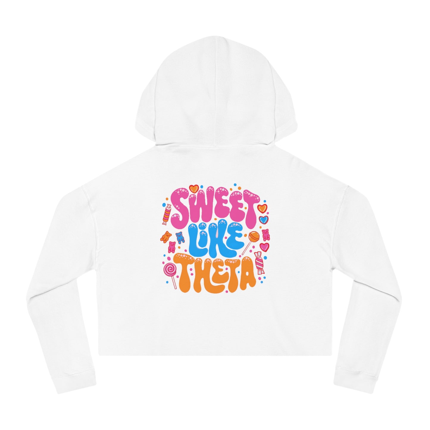 SWEET LIKE THETA Women’s Cropped Hooded Sweatshirt