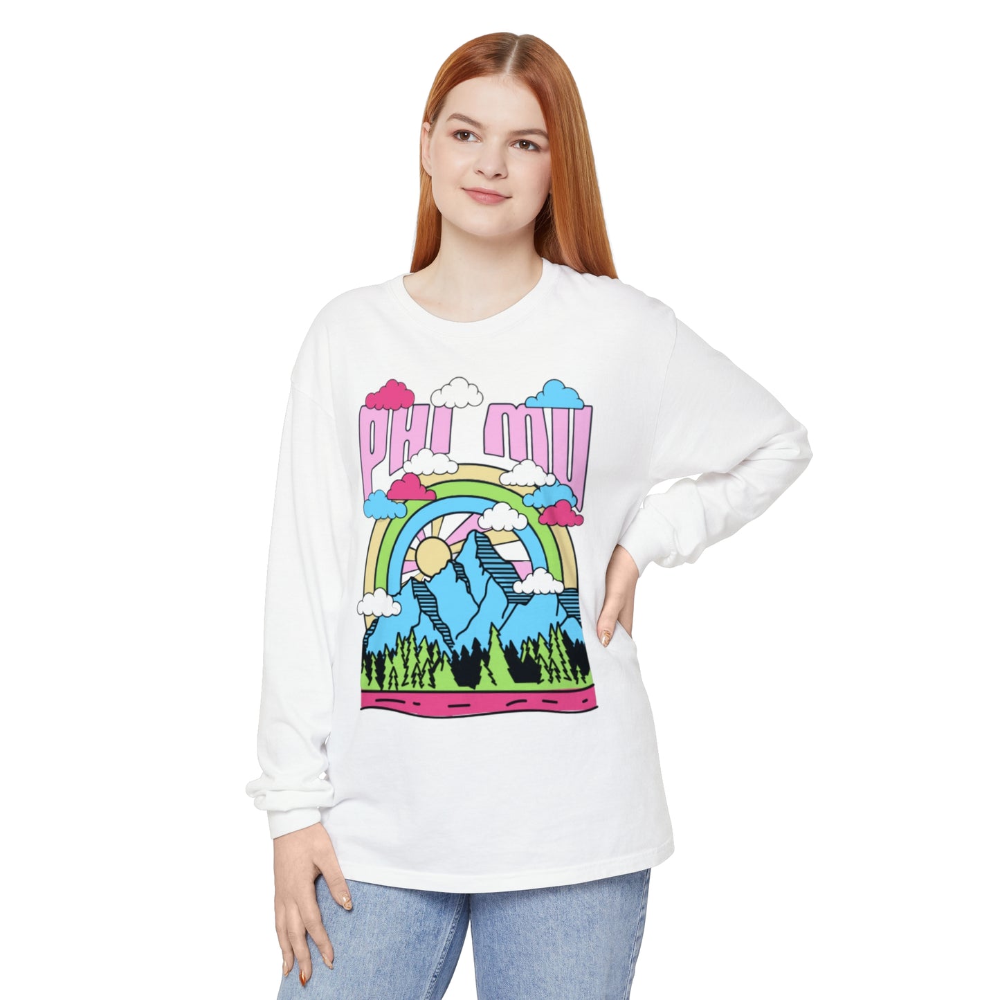 PHI MU Mountain Long Sleeve T-Shirt