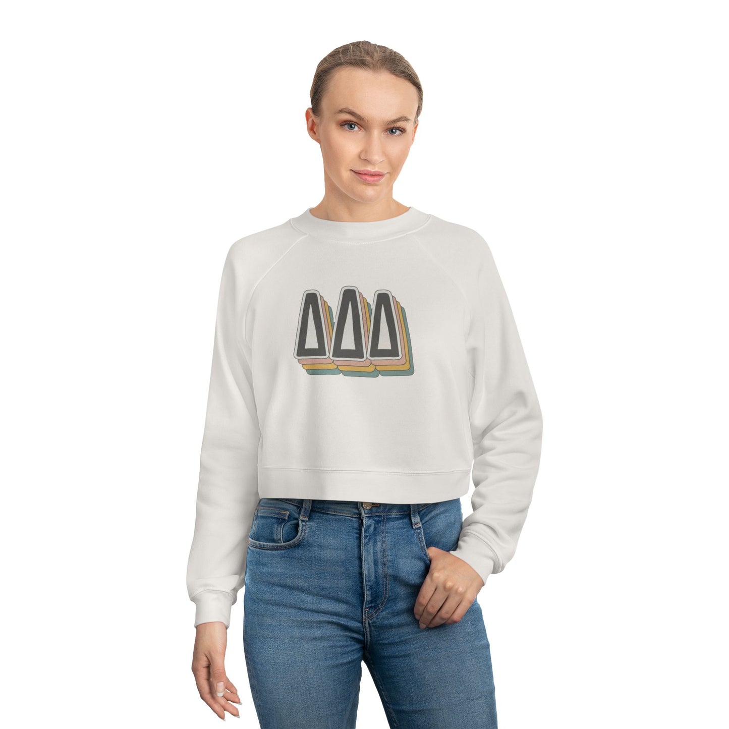 TRI DELTA Women's Cropped Fleece Pullover