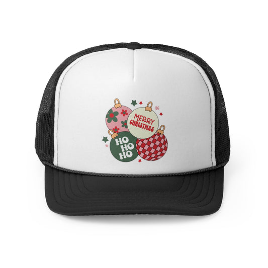 “Christmas Balls, “ Holiday Trucker Cap