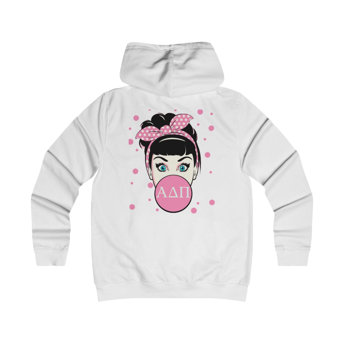 ALPHA DELTA PI BUBBLEGUM Girlie College Hoodie