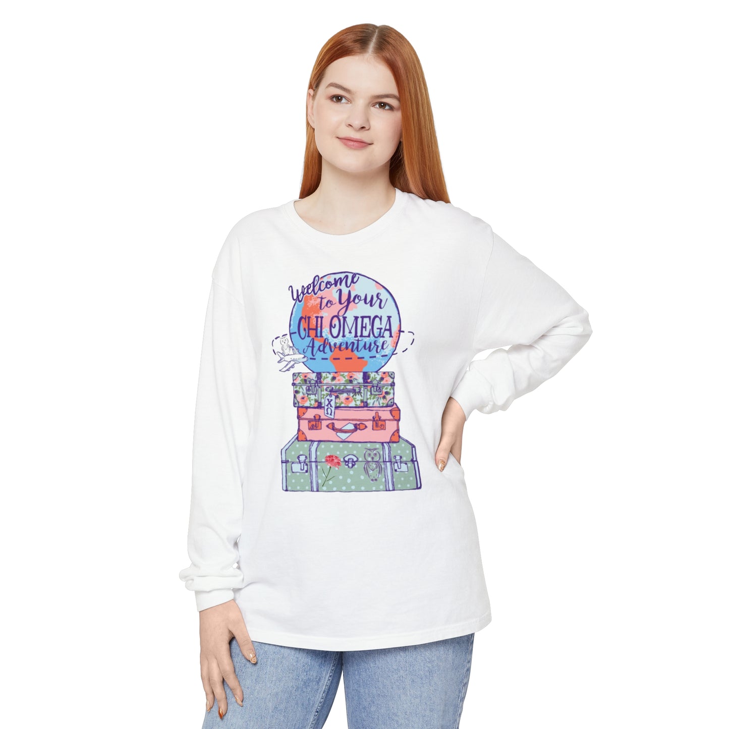 Chi OMega Adventure Long Sleeve T-Shirt