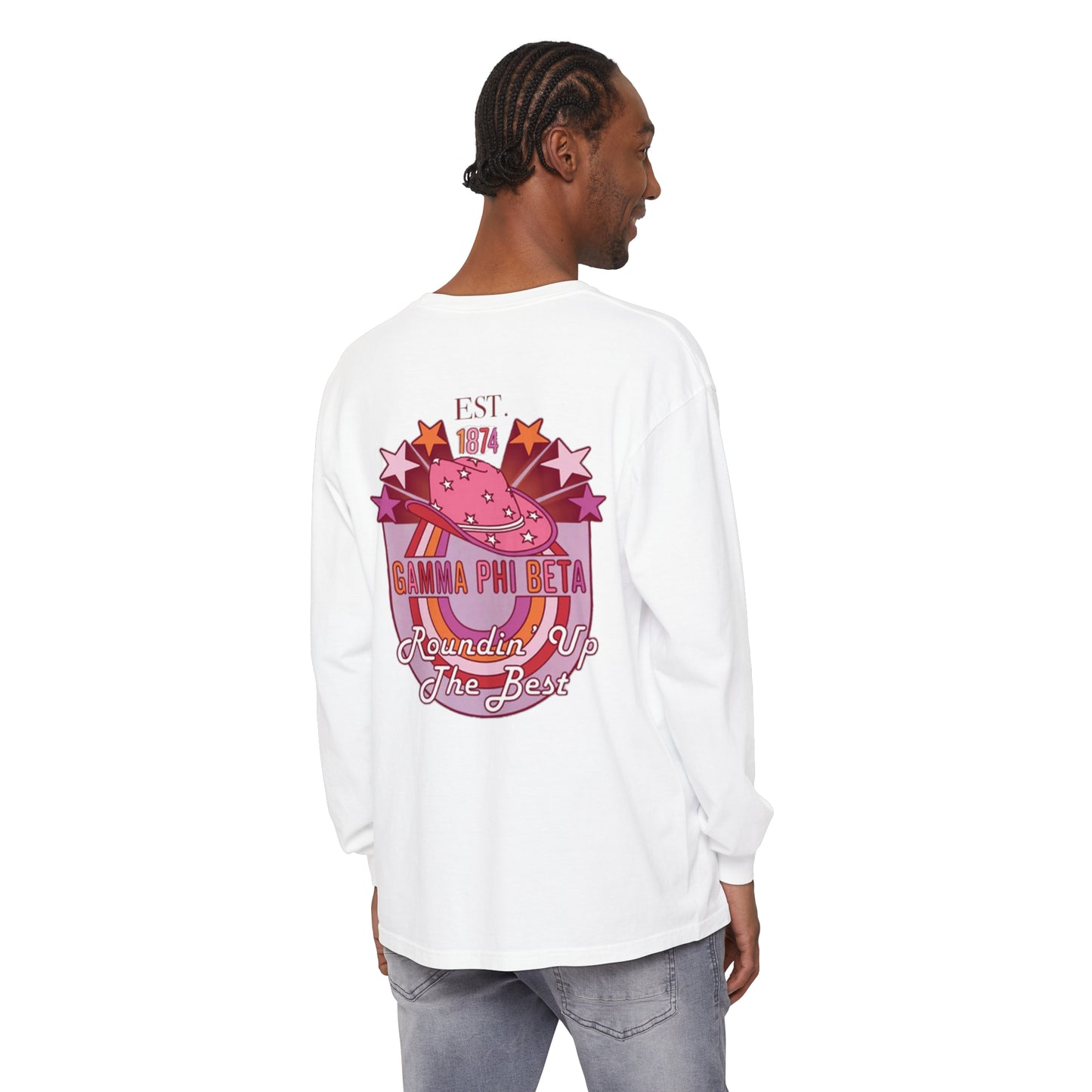 Gamma Phi Beta Rounding Up  Long Sleeve T-Shirt