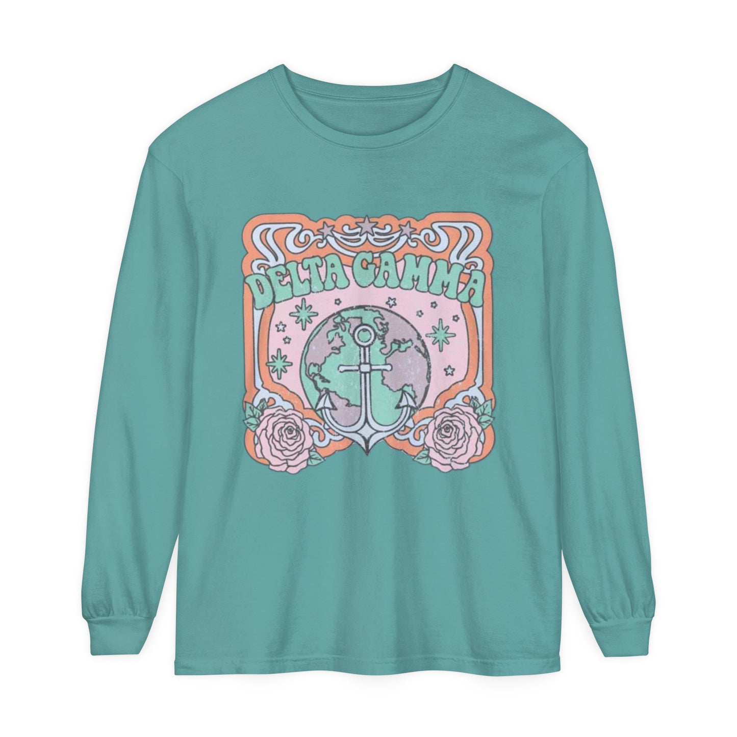 Delta Gamma Rocker Long Sleeve T-Shirt