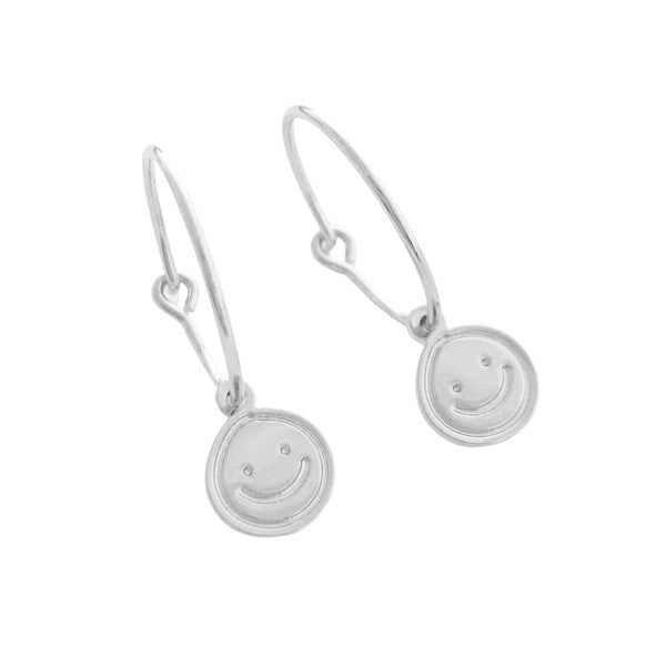 Magic Charm Smiley Hoops