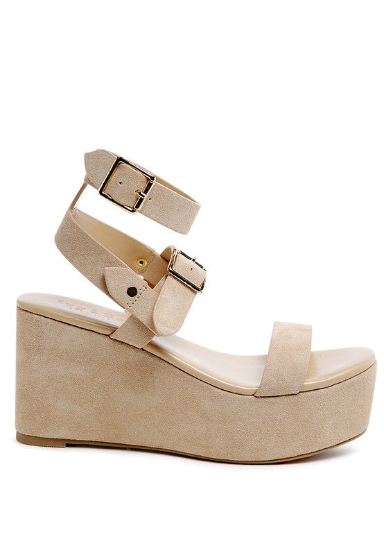 PORTIA LEATHER WEDGE SANDAL