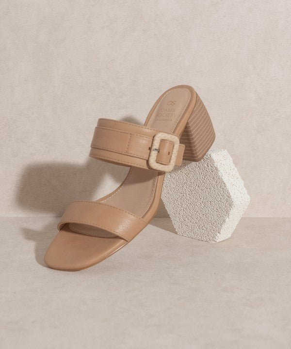 Nicole - Buckle Block Sandal