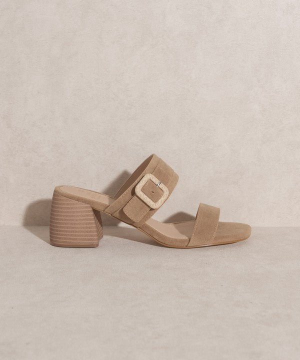 Nicole - Buckle Block Sandal