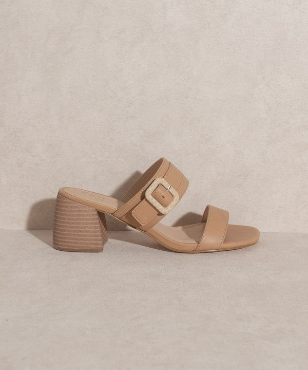 Nicole - Buckle Block Sandal