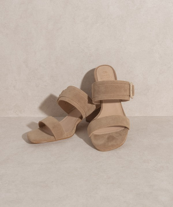 Nicole - Buckle Block Sandal