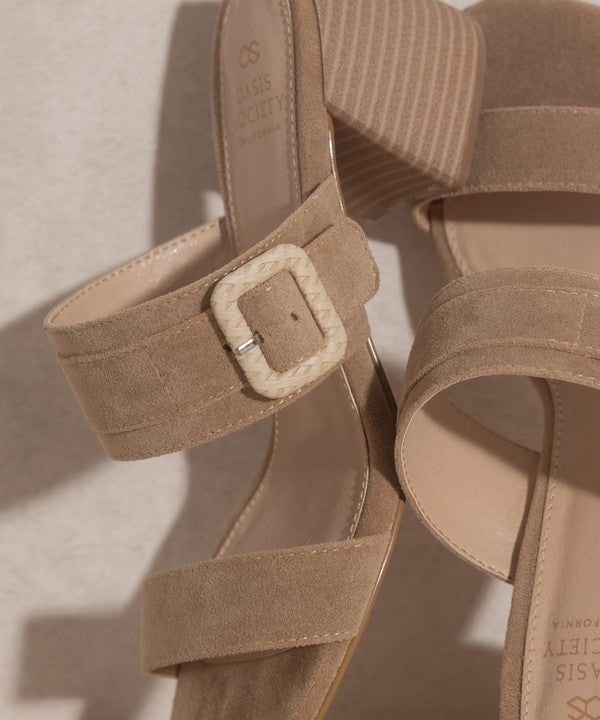 Nicole - Buckle Block Sandal