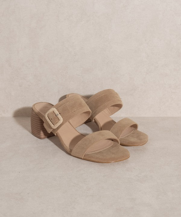 Nicole - Buckle Block Sandal