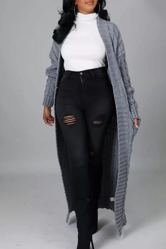 Throw & Go Long Maxi Cardigan