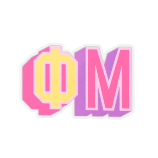 PHI MU Kiss-Cut Sticker