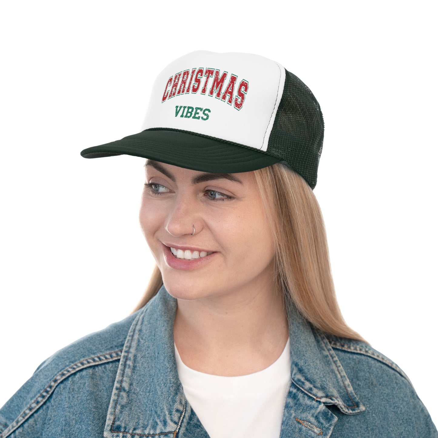 “Christmas Vibes,” Holiday Trucker Cap