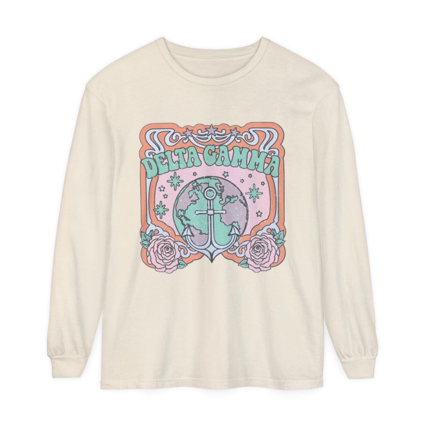 Delta Gamma Rocker Long Sleeve T-Shirt