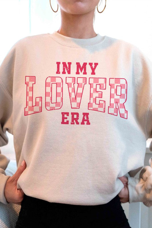 CHECKERED IN MY LOVER ERA Valentine Graphic Sweatshirt