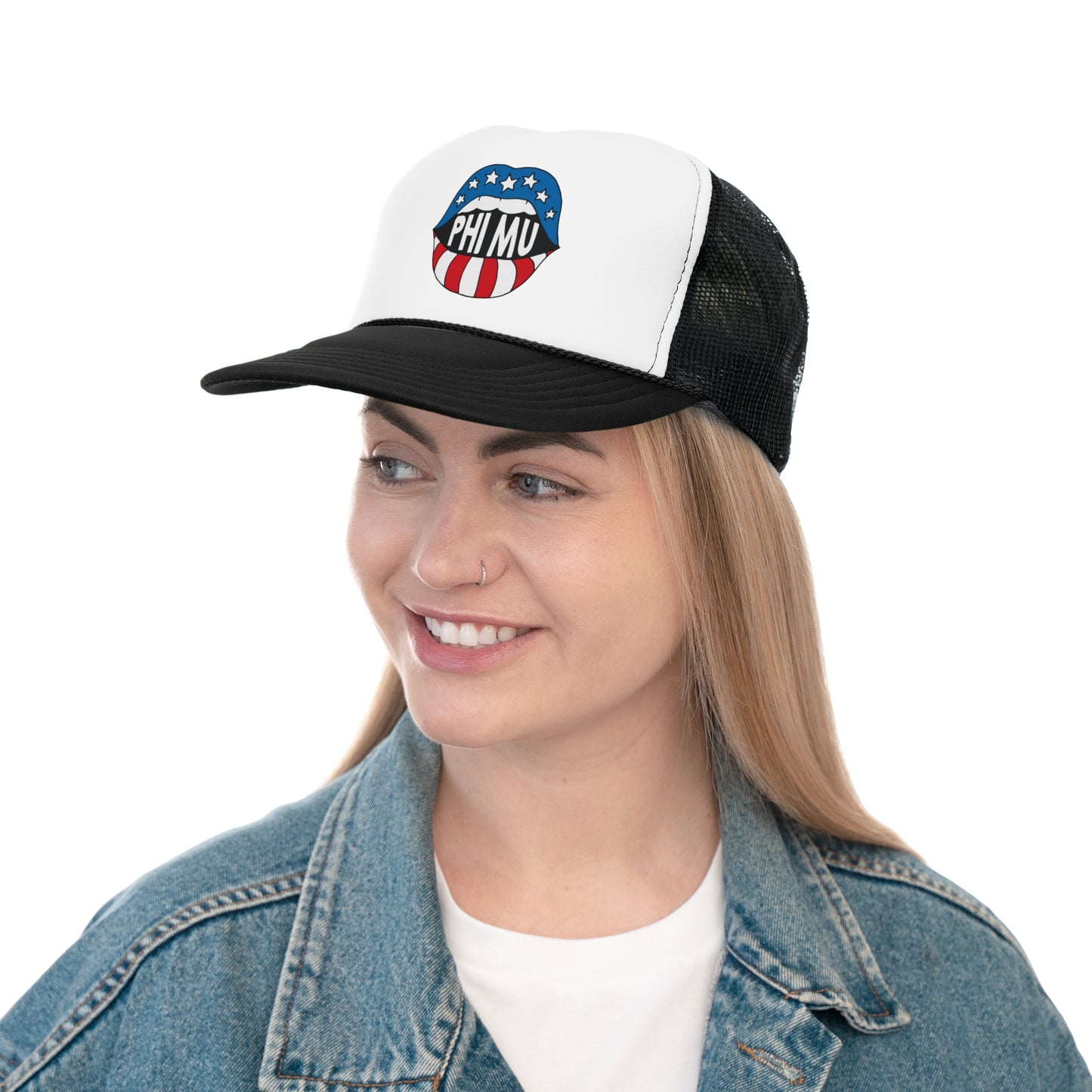 PHI MU LIPS Trucker Cap