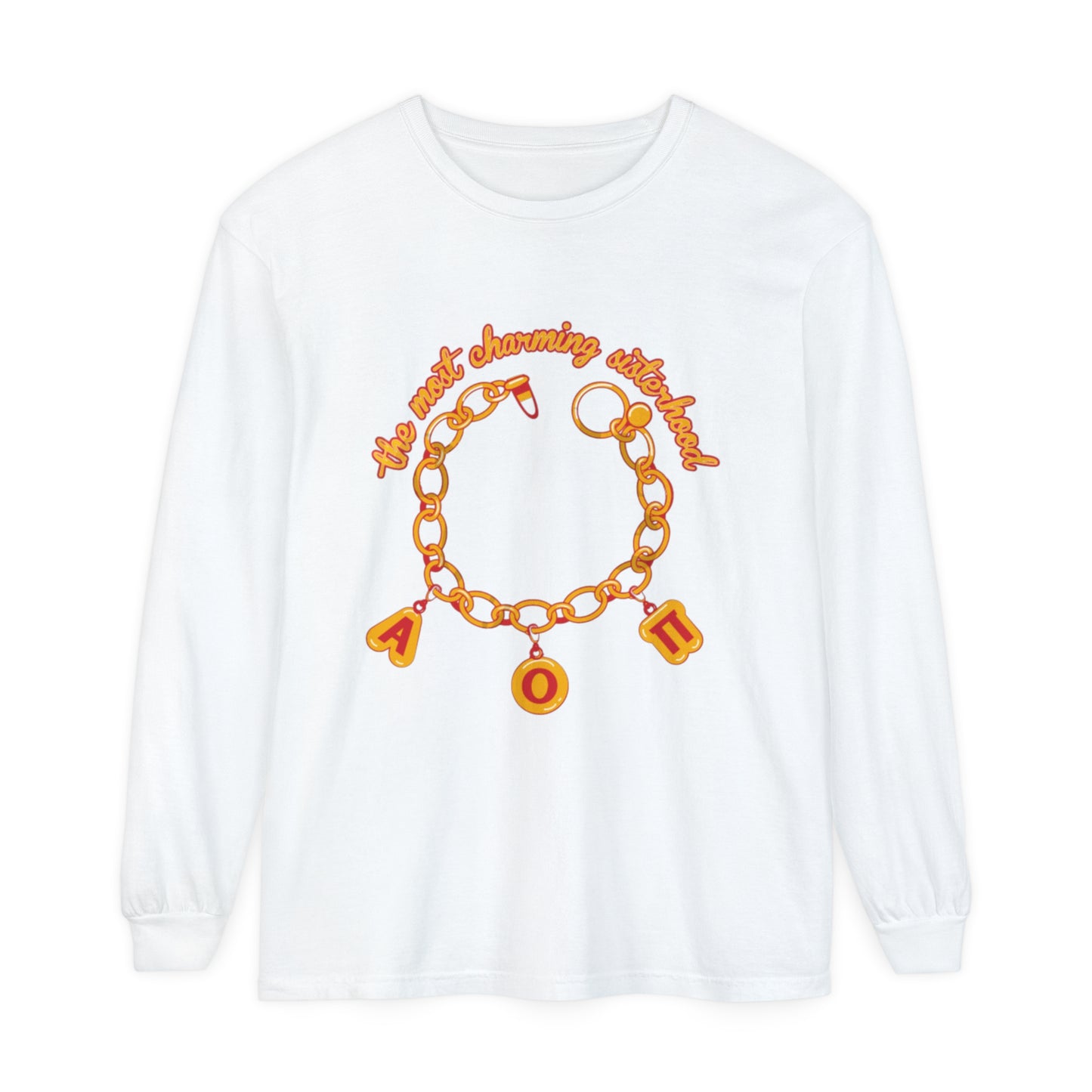 A O PI SISTERHOOD BRACELET Unisex Garment-dyed Long Sleeve T-Shirt