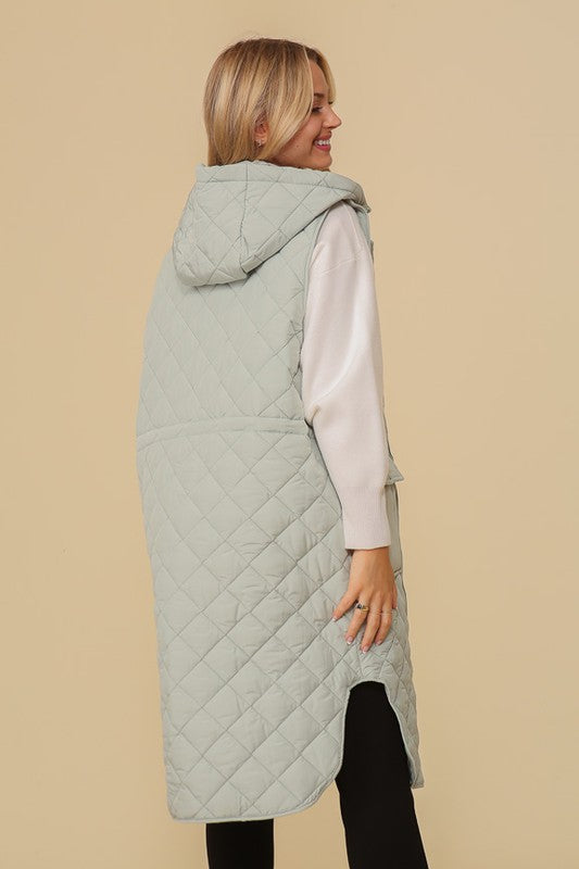 Cozy On Up Hooded Oversized Vest