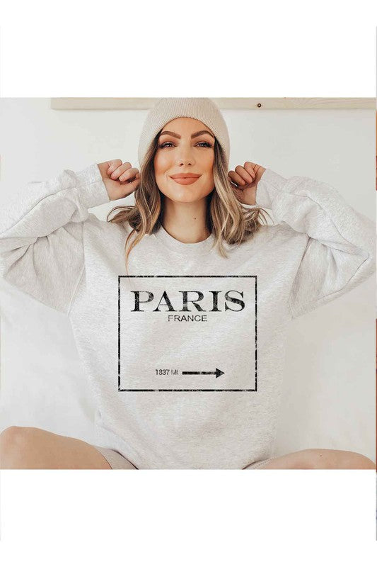 PARIS FRANCE GRAPHIC SWEATSHIRT