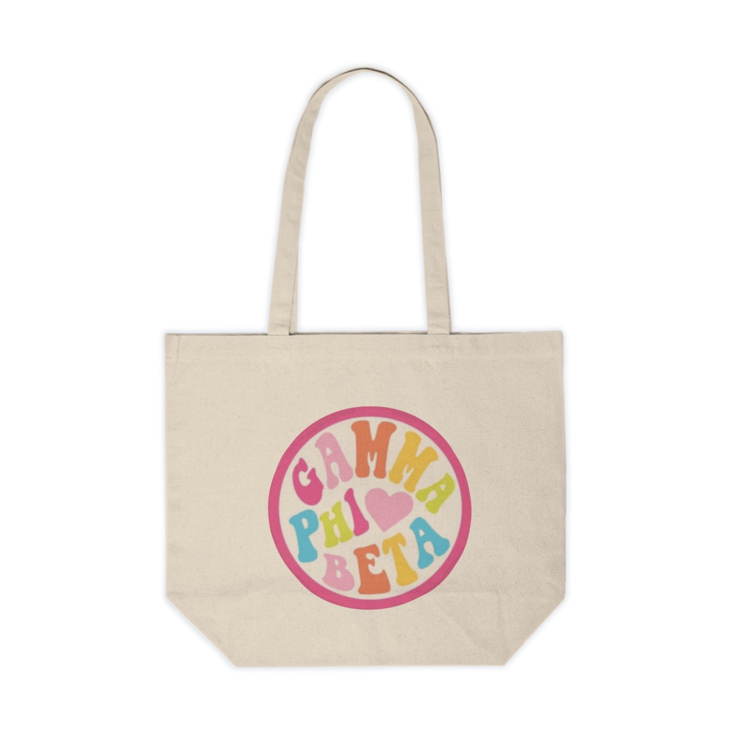 Gamma Phi Beta Canvas Shopping Tote