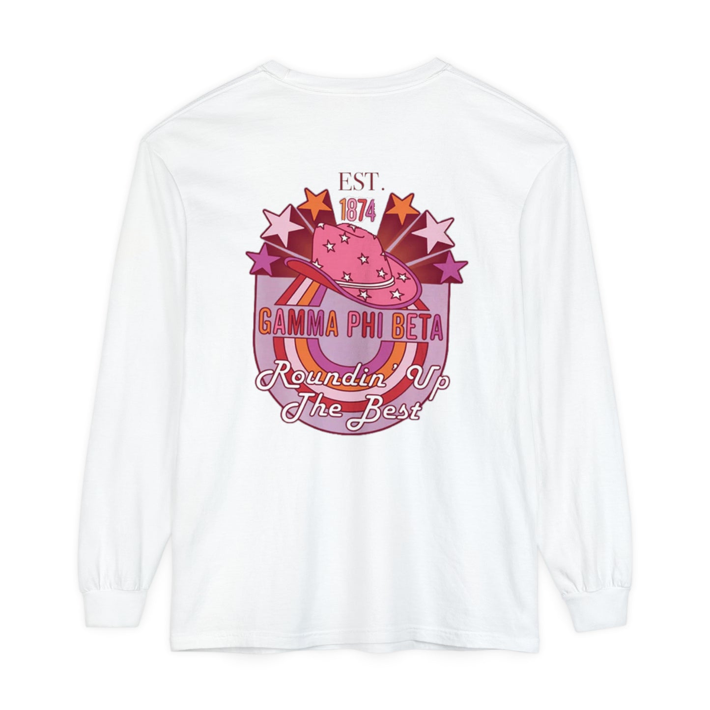 Gamma Phi Beta Rounding Up  Long Sleeve T-Shirt