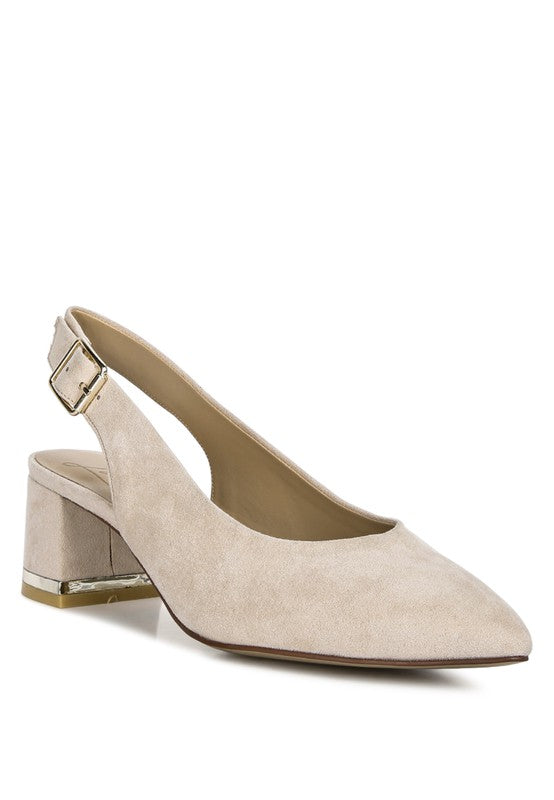 Top Job Micro Suede Slingbacks