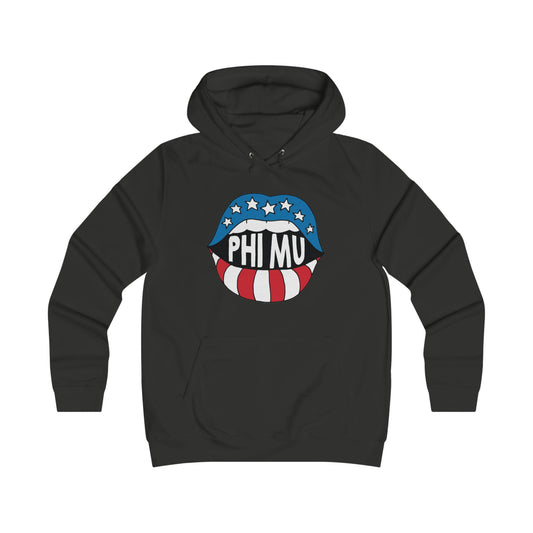 PHI MU LIPS Girlie College Hoodie