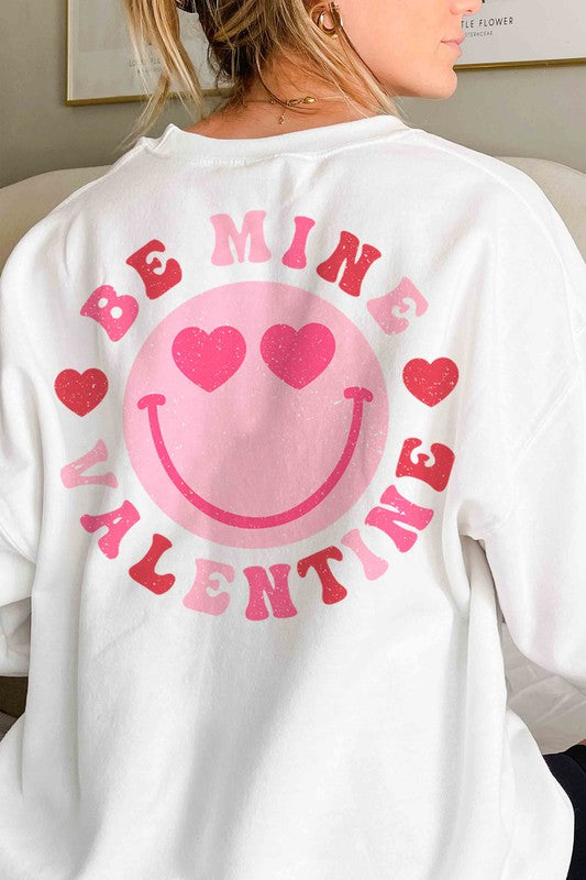 FRONT/ BACK POCKET BE MINE VALENTINE SWEATSHIRT