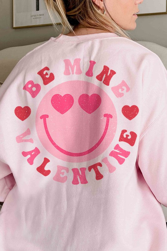 FRONT/ BACK POCKET BE MINE VALENTINE SWEATSHIRT