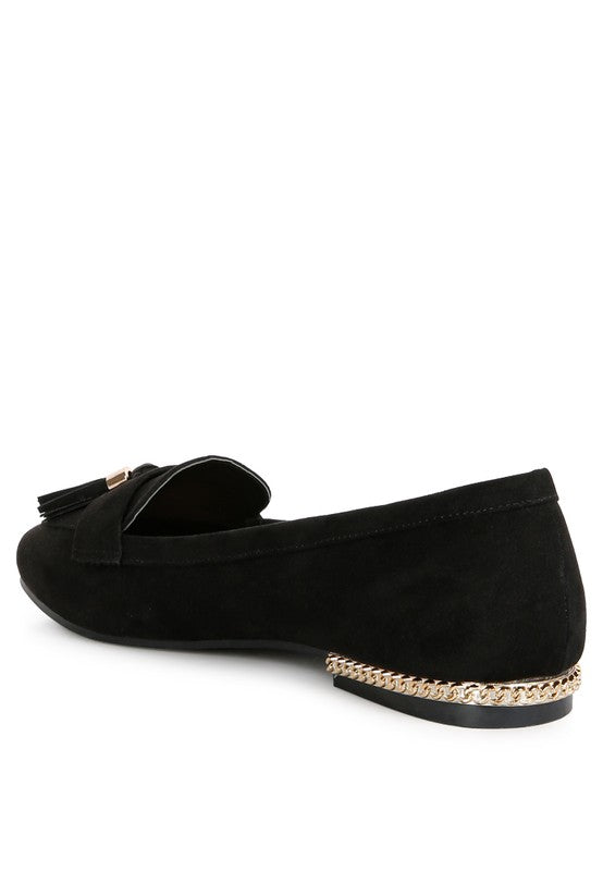 Atrika Faux Suede Tassel Loafers