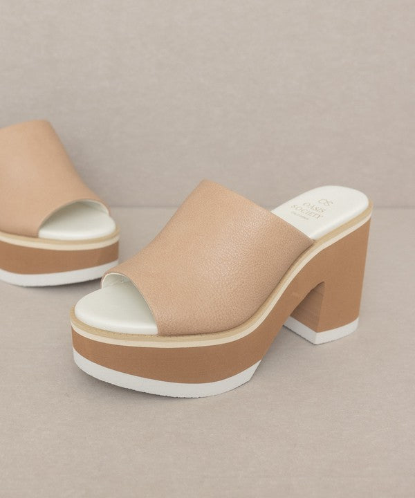 Maren - Layered Platform Heel Slides