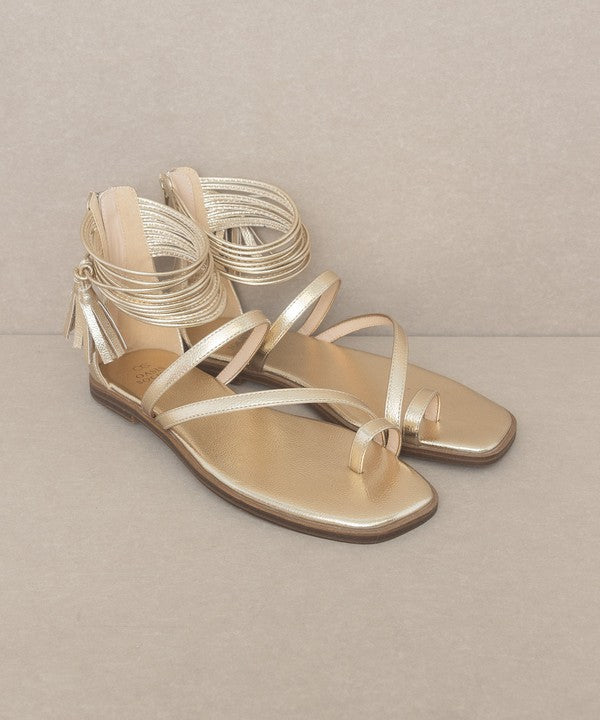 Avril Strappy Ankle Wrap Sandal