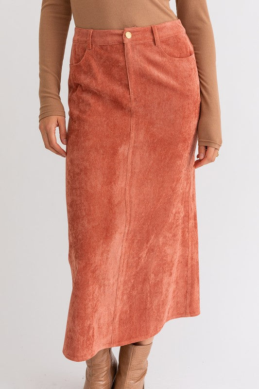 Rusty Cord Skirt