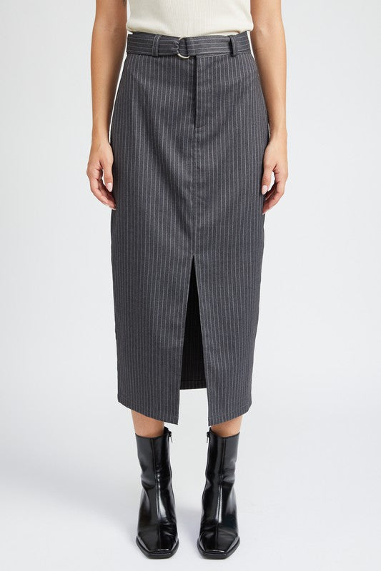 Working Girl Pinstripe Skirt