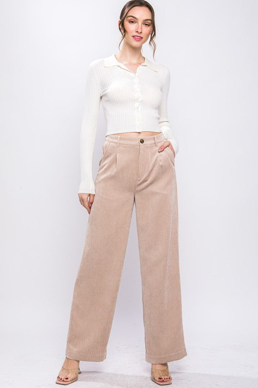 Casual Comfort Corduroy Trousers