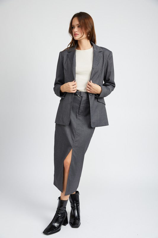 Working Girl Pin Striped Blazer