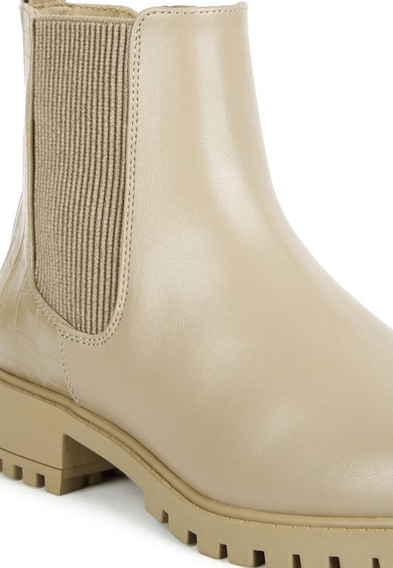 Stella Croc Back Chelsea Boots