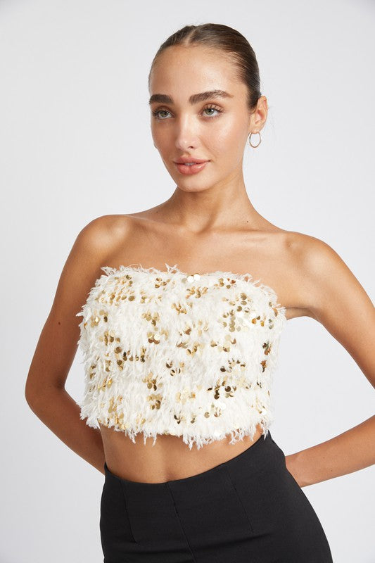 Feathers Delight Tube Top