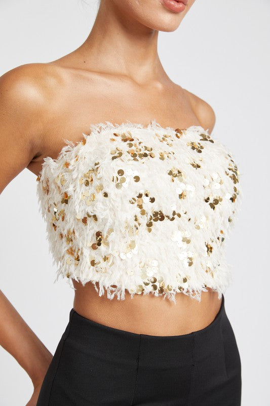 Feathers Delight Tube Top