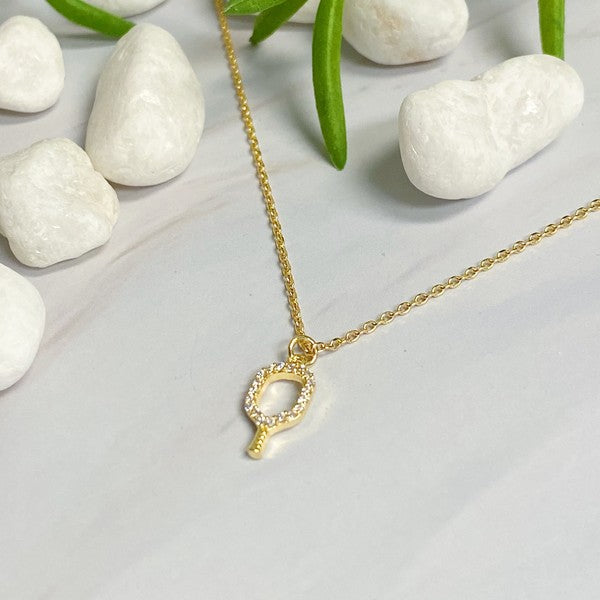 Club Pickleball Dainty Necklace