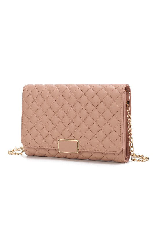 Gretchen Quilted Envelope Clutch Crossbody